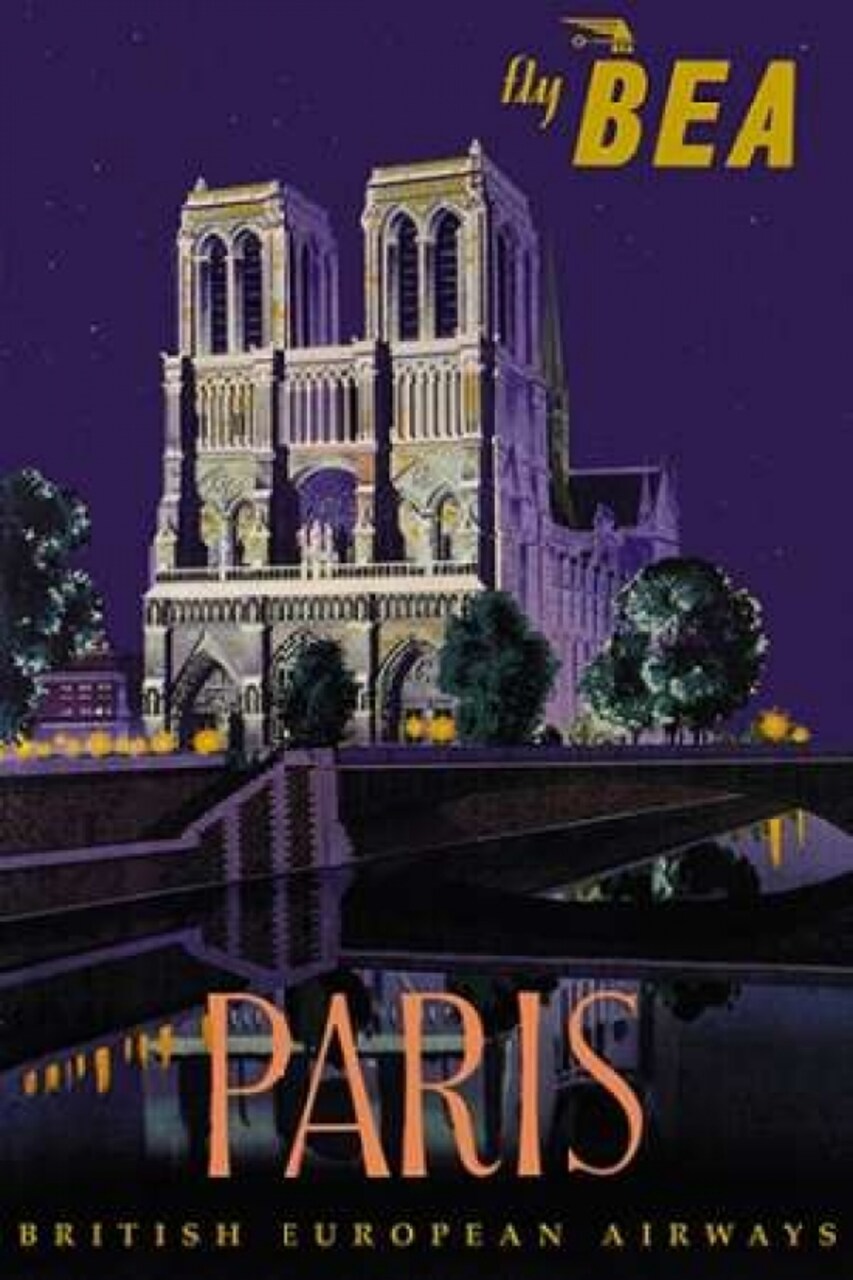 Fly BEA Paris Poster Print by Dapne Padden - Item # VARPDX382136